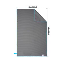 Load image into Gallery viewer, OZAEO Microfiber Beach Towel for Travel &amp; Swim – Quick Dry, Sand Friendly, Super Absorbent