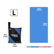 Load image into Gallery viewer, OZAEO Quick Dry Sports Towel | Lightweight Microfiber Gym &amp; Travel Towel with Mesh Bag