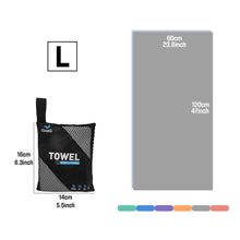 Load image into Gallery viewer, OZAEO Quick Dry Sports Towel | Lightweight Microfiber Gym &amp; Travel Towel with Mesh Bag