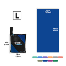Load image into Gallery viewer, OZAEO Quick Dry Sports Towel | Lightweight Microfiber Gym &amp; Travel Towel with Mesh Bag