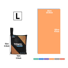 Load image into Gallery viewer, OZAEO Quick Dry Sports Towel | Lightweight Microfiber Gym &amp; Travel Towel with Mesh Bag