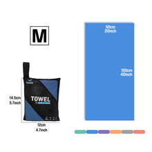Load image into Gallery viewer, OZAEO Quick Dry Sports Towel | Lightweight Microfiber Gym &amp; Travel Towel with Mesh Bag