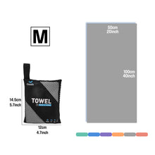 Load image into Gallery viewer, OZAEO Quick Dry Sports Towel | Lightweight Microfiber Gym &amp; Travel Towel with Mesh Bag