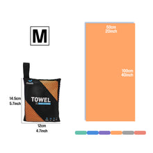 Load image into Gallery viewer, OZAEO Quick Dry Sports Towel | Lightweight Microfiber Gym &amp; Travel Towel with Mesh Bag