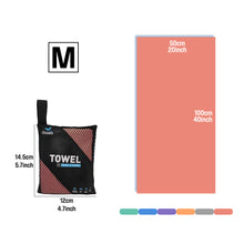 Load image into Gallery viewer, OZAEO Quick Dry Sports Towel | Lightweight Microfiber Gym &amp; Travel Towel with Mesh Bag