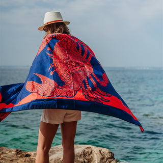OZAEO Double-Sided Printed Microfiber Beach Towel | Quick Dry, Ultra Absorbent Travel Towel