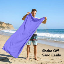 Load image into Gallery viewer, Ozaeo Premium Multi-Purpose Towel Set (2-Pack) | Super Absorbent Travel &amp; Sports Towels (50x100cm &amp; 80x180cm) with Portable Mesh Carrying Bag
