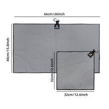 Load image into Gallery viewer, OZAEO Magnetic Golf Towel | Quick Dry Microfiber Golf Bag Towel with Carabiner Clip | Golf Accessories Gift for Men Women