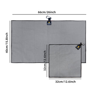 OZAEO Magnetic Golf Towel | Quick Dry Microfiber Golf Bag Towel with Carabiner Clip | Golf Accessories Gift for Men Women