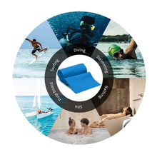 Load image into Gallery viewer, Ozaeo Premium Multi-Purpose Towel Set (2-Pack) | Super Absorbent Travel &amp; Sports Towels (50x100cm &amp; 80x180cm) with Portable Mesh Carrying Bag