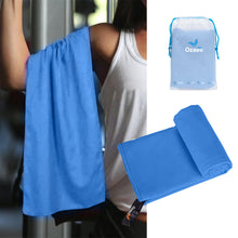 Load image into Gallery viewer, OZAEO Quick Dry Microfiber Beach Towel | Starry Print Travel &amp; Swimming Towel | 3 Sizes