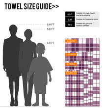 Load image into Gallery viewer, Ozaeo Microfiber Travel Towel, Fast Drying Camping Towel, Super Absorbent, Ultra Compact, Lightweight Yoga Towel for Beach, Hiking, Gym, Swimming