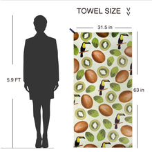 Load image into Gallery viewer, Ozaeo Microfiber Beach Towel, Quick Dry Travel Towel Sand Free Pool Towel, Lightweight Super Absorbent Compact Fast Drying Camping Towels for Swimming Hiking Gym Yoga 31.5*63in