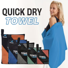 OZAEO Quick Dry Sports Towel | Lightweight Microfiber Gym & Travel Towel with Mesh Bag