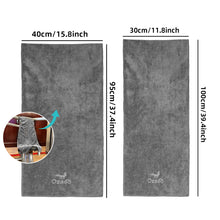 Load image into Gallery viewer, Lightweight, Quick-Drying Sports Towel-Dark Grey Gym Equipment Cover Microfiber Absorbent Quick Drying Soft Sports Terry Towel-Perfect for Outdoor Gym, Training &amp; Running