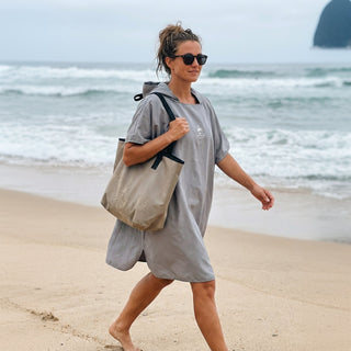 Ozaeo Swim Surf Poncho – Quick Dry Wearable Towel & Wetsuit Changing Robe