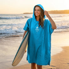 Load image into Gallery viewer, Ozaeo Swim Surf Poncho – Quick Dry Wearable Towel &amp; Wetsuit Changing Robe
