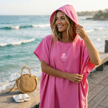 Load image into Gallery viewer, Ozaeo Swim Surf Poncho – Quick Dry Wearable Towel &amp; Wetsuit Changing Robe