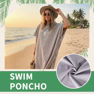 Ozaeo Swim Surf Poncho – Quick Dry Wearable Towel & Wetsuit Changing Robe