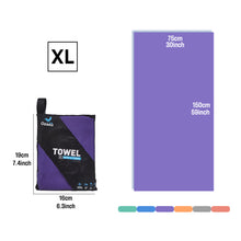Load image into Gallery viewer, OZAEO Quick Dry Sports Towel | Lightweight Microfiber Gym &amp; Travel Towel with Mesh Bag
