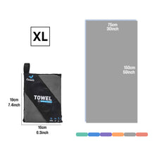 Load image into Gallery viewer, OZAEO Quick Dry Sports Towel | Lightweight Microfiber Gym &amp; Travel Towel with Mesh Bag