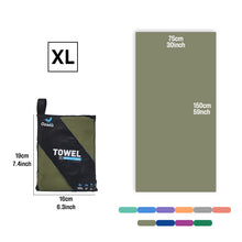 Load image into Gallery viewer, OZAEO Quick Dry Sports Towel | Lightweight Microfiber Gym &amp; Travel Towel with Mesh Bag
