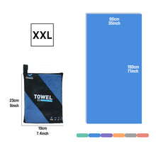 Load image into Gallery viewer, OZAEO Quick Dry Sports Towel | Lightweight Microfiber Gym &amp; Travel Towel with Mesh Bag