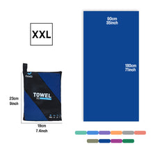 Load image into Gallery viewer, OZAEO Quick Dry Sports Towel | Lightweight Microfiber Gym &amp; Travel Towel with Mesh Bag