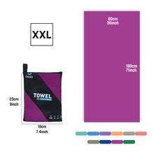 Load image into Gallery viewer, OZAEO Quick Dry Sports Towel | Lightweight Microfiber Gym &amp; Travel Towel with Mesh Bag