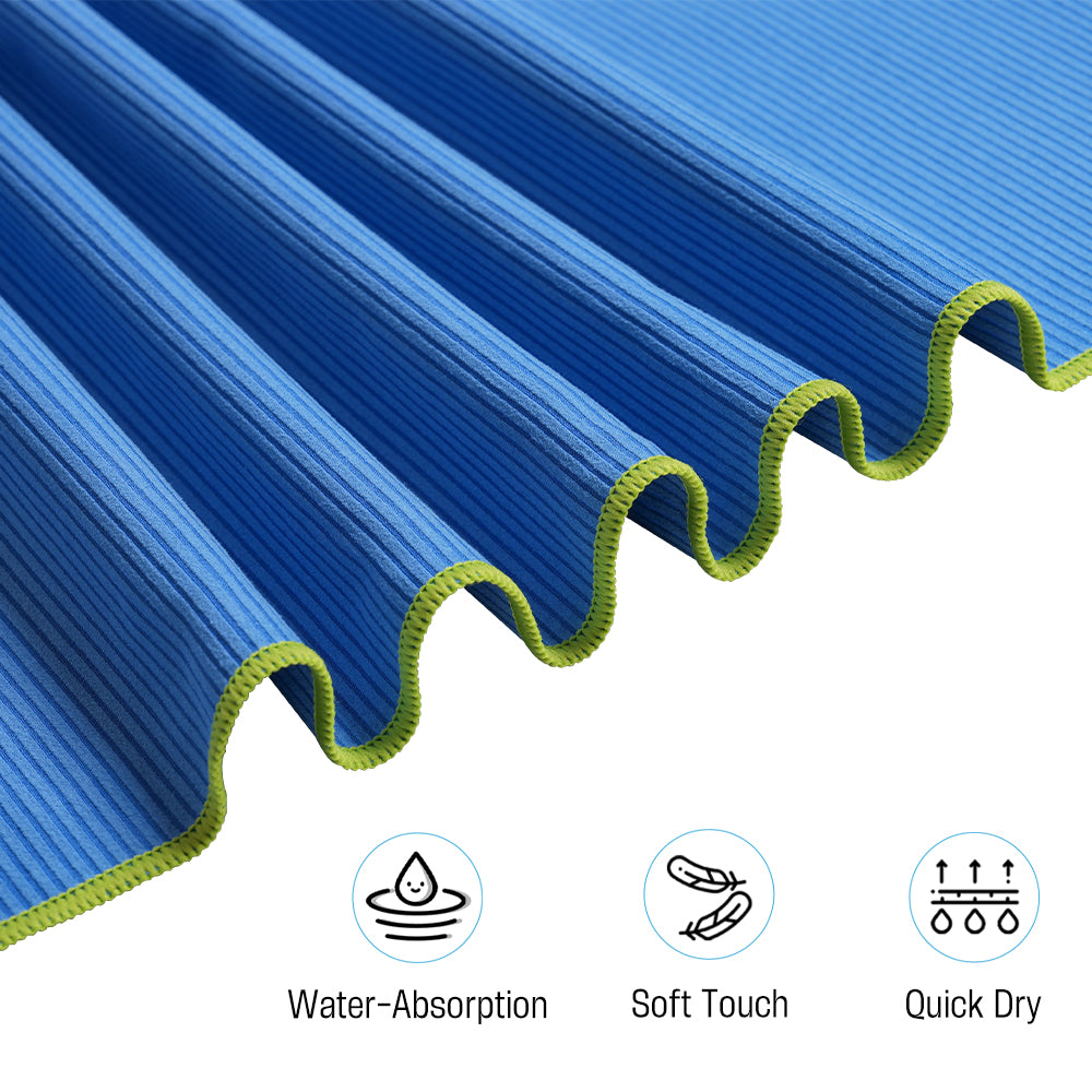OZAEO Microfiber Beach Towel for Travel & Swim – Quick Dry, Sand Friendly, Super Absorbent