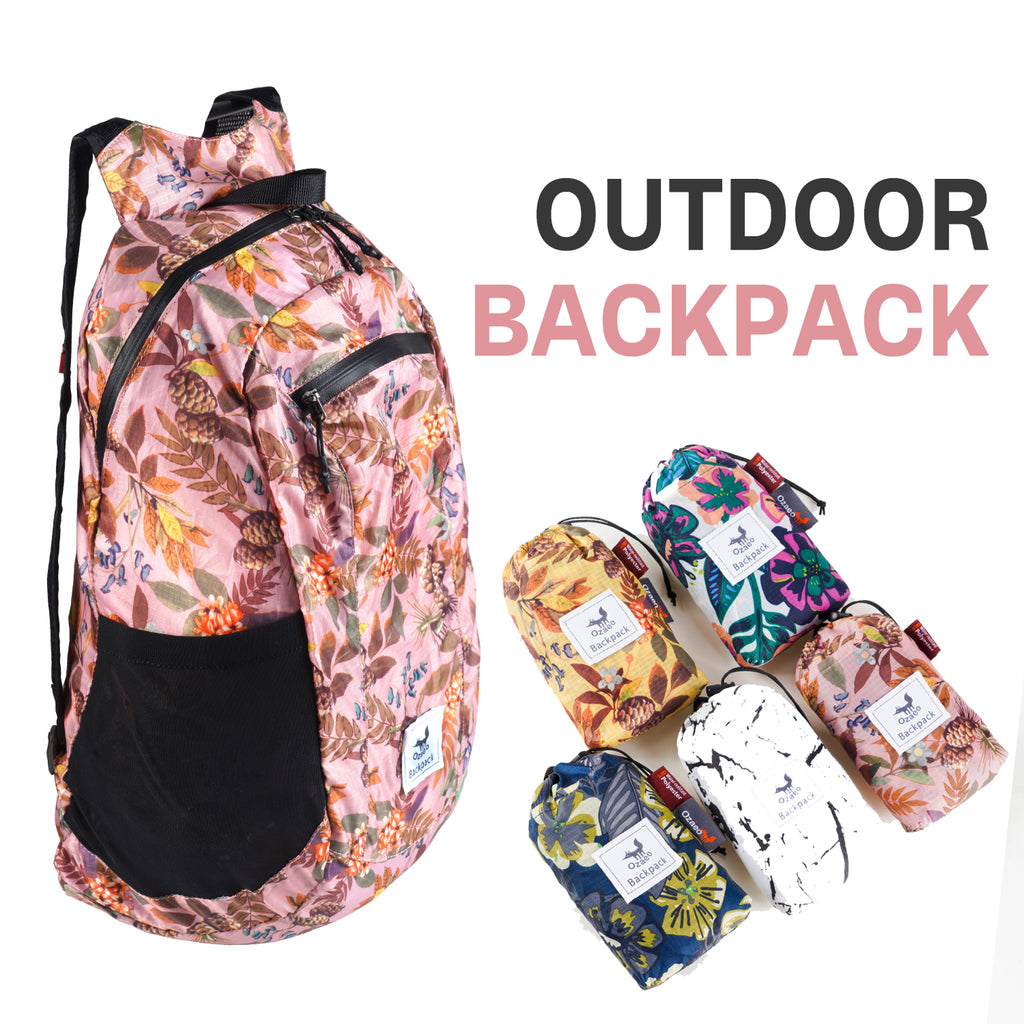 OZAEO Packable Hiking Daypack | Lightweight Water-Resistant Backpack for Travel & Camping