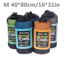 Load image into Gallery viewer, Ozaeo Microfiber Travel Sports Towel-Quick Dry Towel, Soft Lightweight Microfiber Camping Towel Absorbent Compact Travel Towel for Camping Gym Beach Bath Yoga Swimming Backpacking